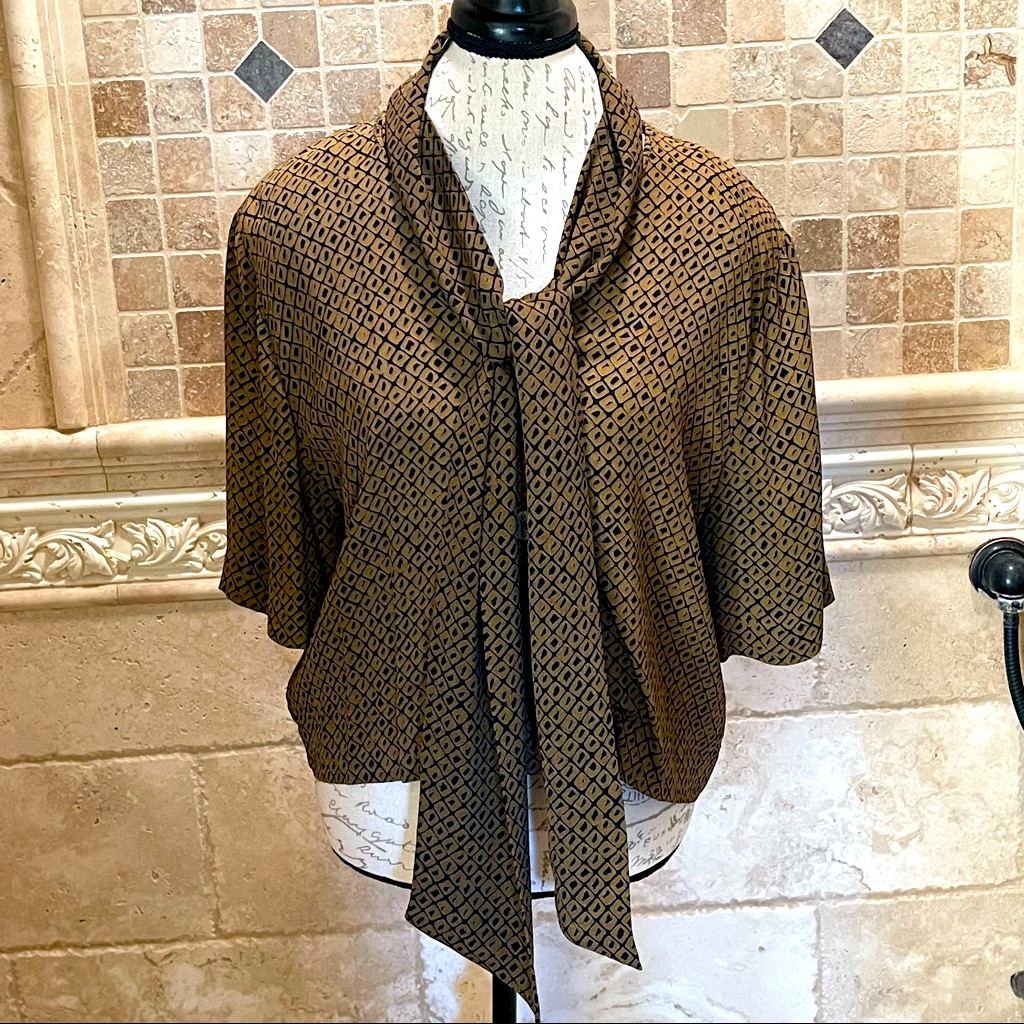 Doncaster Patterned Button Down Top
